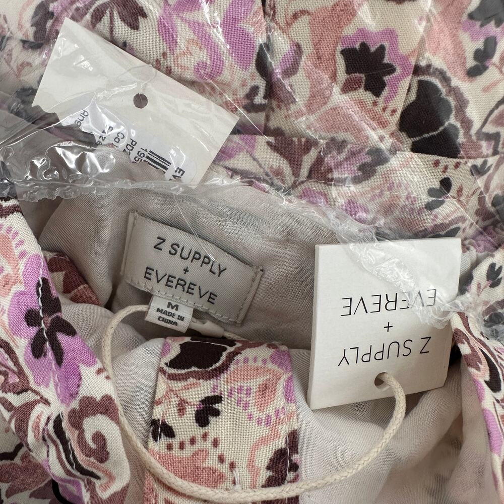 Z SUPPLY x EVEREVE NWT Angel Eyes Toile Floral Print Midi Dress // M - Picture 9 of 16